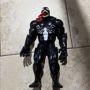 Black and White Action Figure